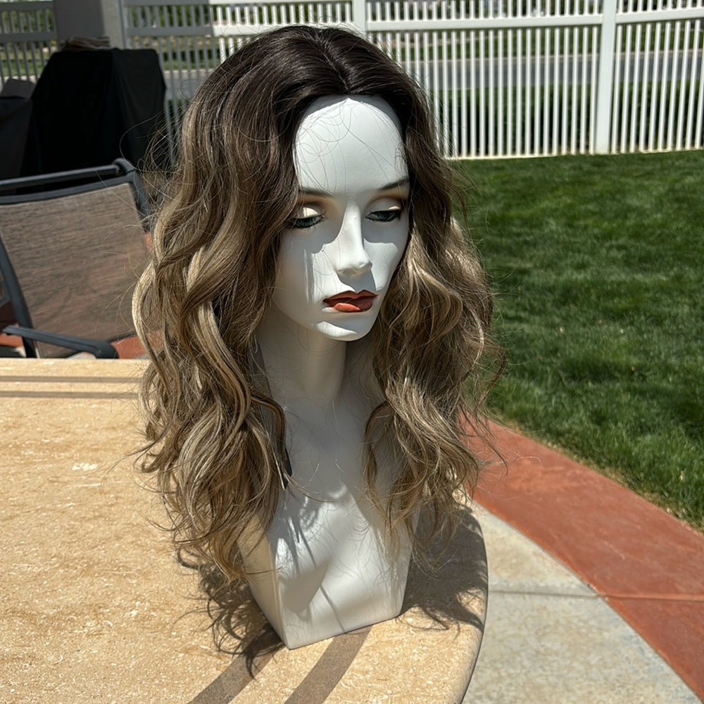 Wig NWT Brown To Blonde Synthetic